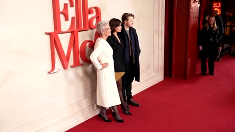 Jamie Lee Curtis, Emma Mackey attend 'Ella McCay' London premiere