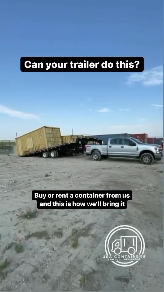 Buy or rent a container with us and that’s how we’ll bring it! 🚛 | USA Containers