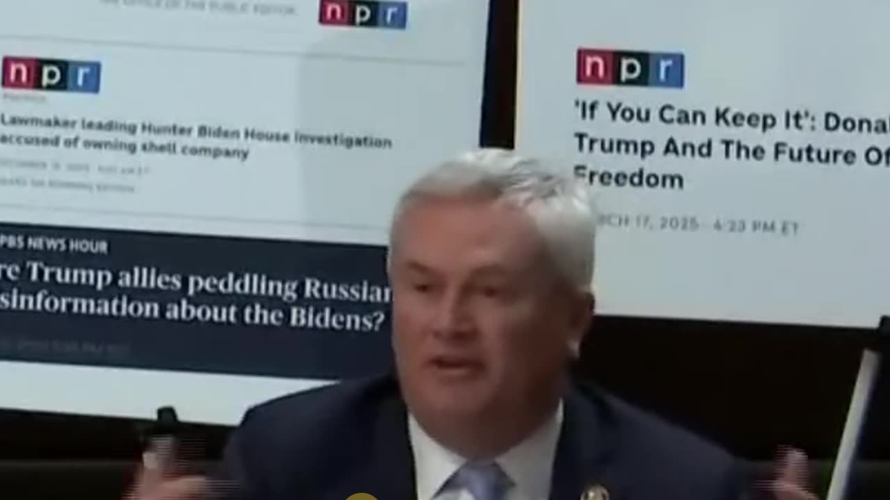 James Comer Reveals Why NPR Shouldn’t Get Government Cash for Leftwing Propaganda!
