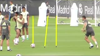 More of Kylian Mbappe x Xabi Alonso during training 🎬