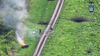Wild Footage of Dozens of Drone Strikes on Mass Waves of Russian Motorcide Units