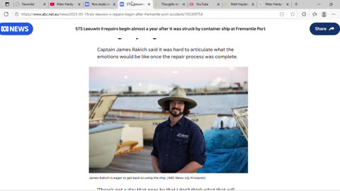 Fremantle tall ship captain shares name with character played by actor who died at South Beach