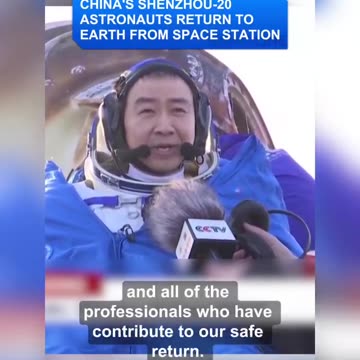 Tre astronautët kinezë të mbetur në hapësirë janë rikthyer në Tokë