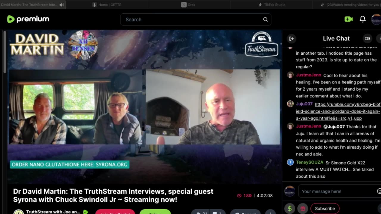 Dr Martin on The TruthStream Rumble