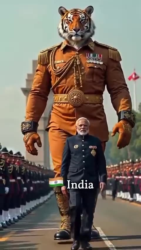 Countries as their national animals #aigenerated