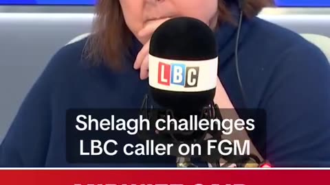 A British radio host argues with a foreign migrant who is angry that a "White European