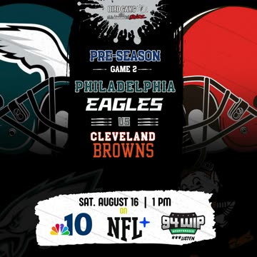 Eagles vs Browns | Preseason | Streaming
