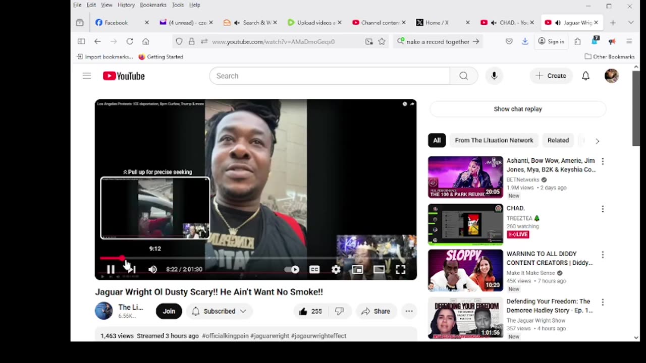 Jaguar Wright Ol Dusty Scary!! He Ain’t Want No Smoke!!