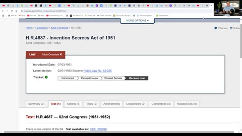 THE INVENTION SECRECY ACT OF 1951 KEEPS THE ELITE IN CONTROL (PT 1)