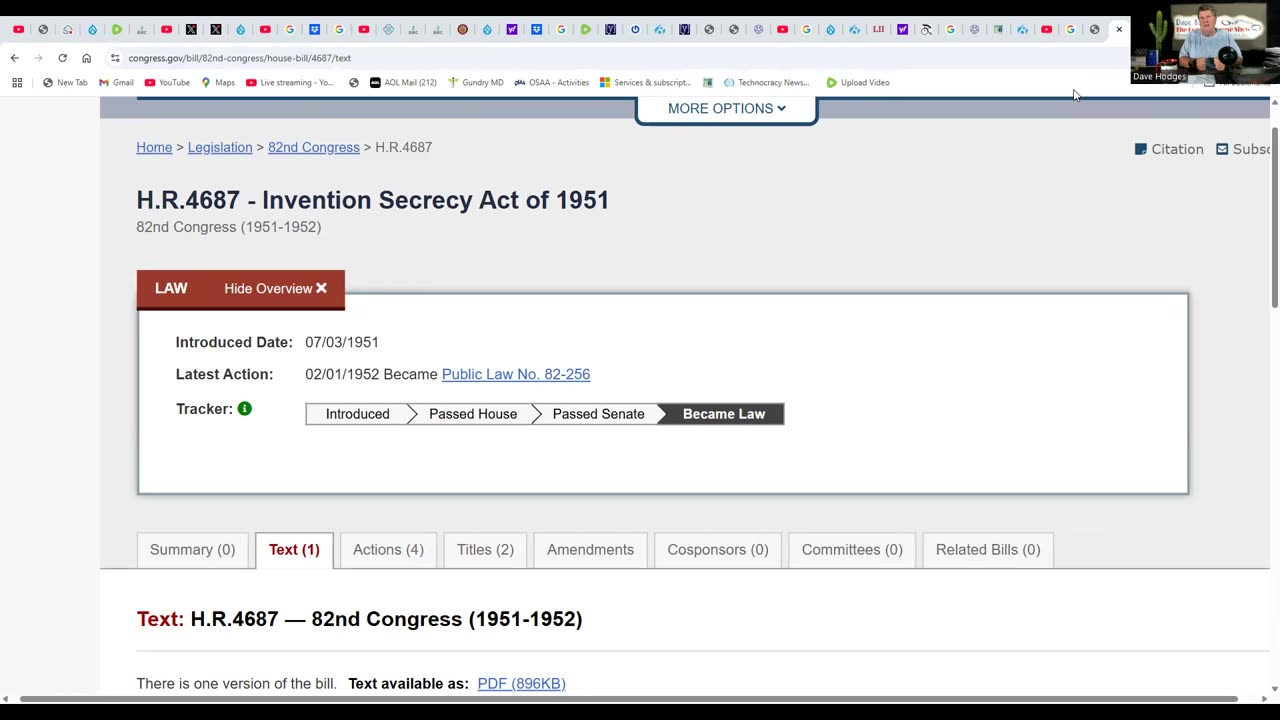 THE INVENTION SECRECY ACT OF 1951 KEEPS THE ELITE IN CONTROL (PT 1)