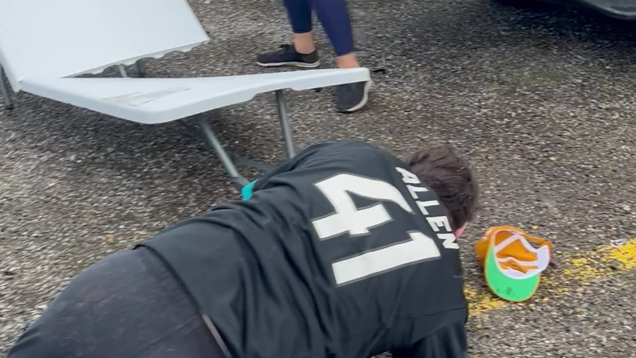 Man Takes Hard Fall While Trying to Jump Through Table