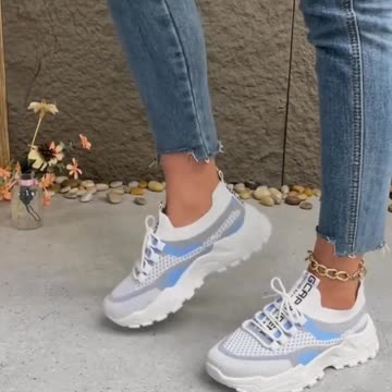 Women'S Breathable Mesh Platform Sneakers