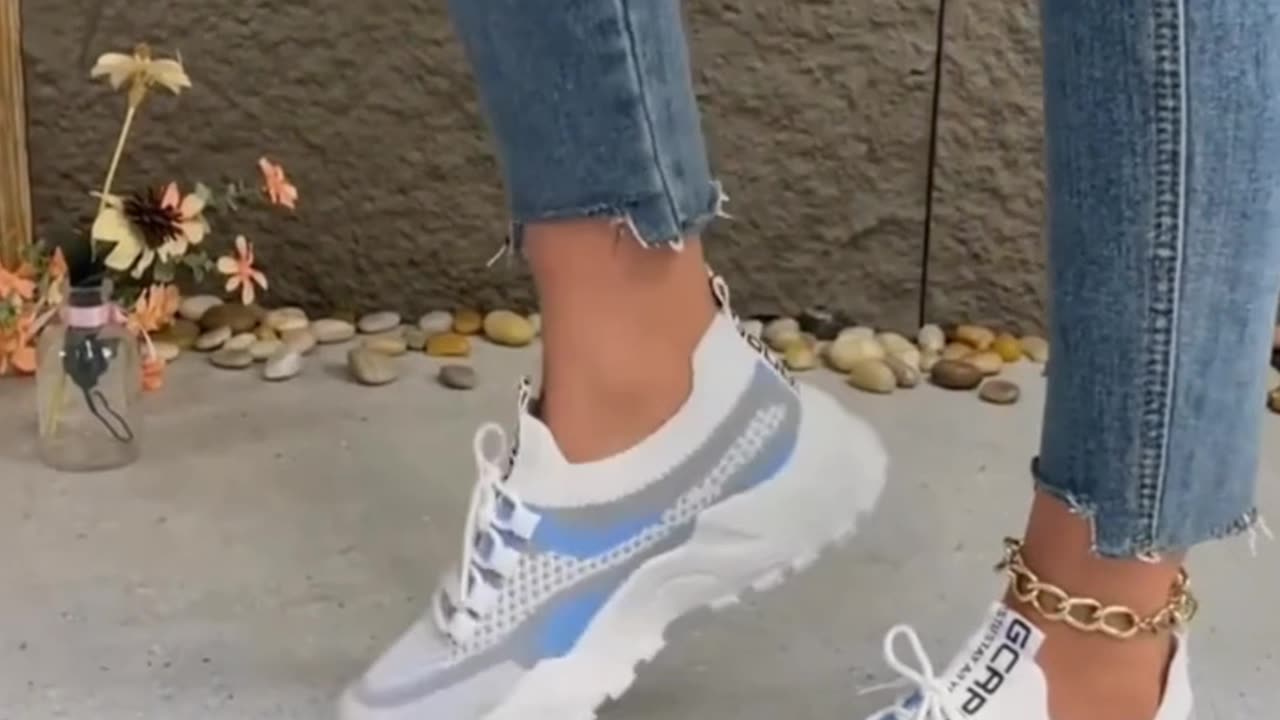 Women'S Breathable Mesh Platform Sneakers