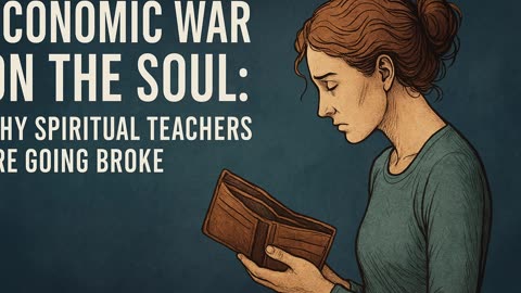 💸 Part 10 – Economic War on the Soul: Why Spiritual Teachers Are Going Broke
