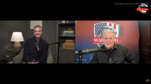 GAVIN NEWSOM INTERVIEW OF STEVE BANNON - THIS IS THE GAVIN NEWSOM SHOW - 56 mins.