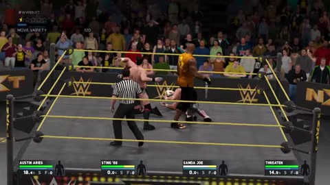 Austin Aries Samoa Joe Sting Threaten
			