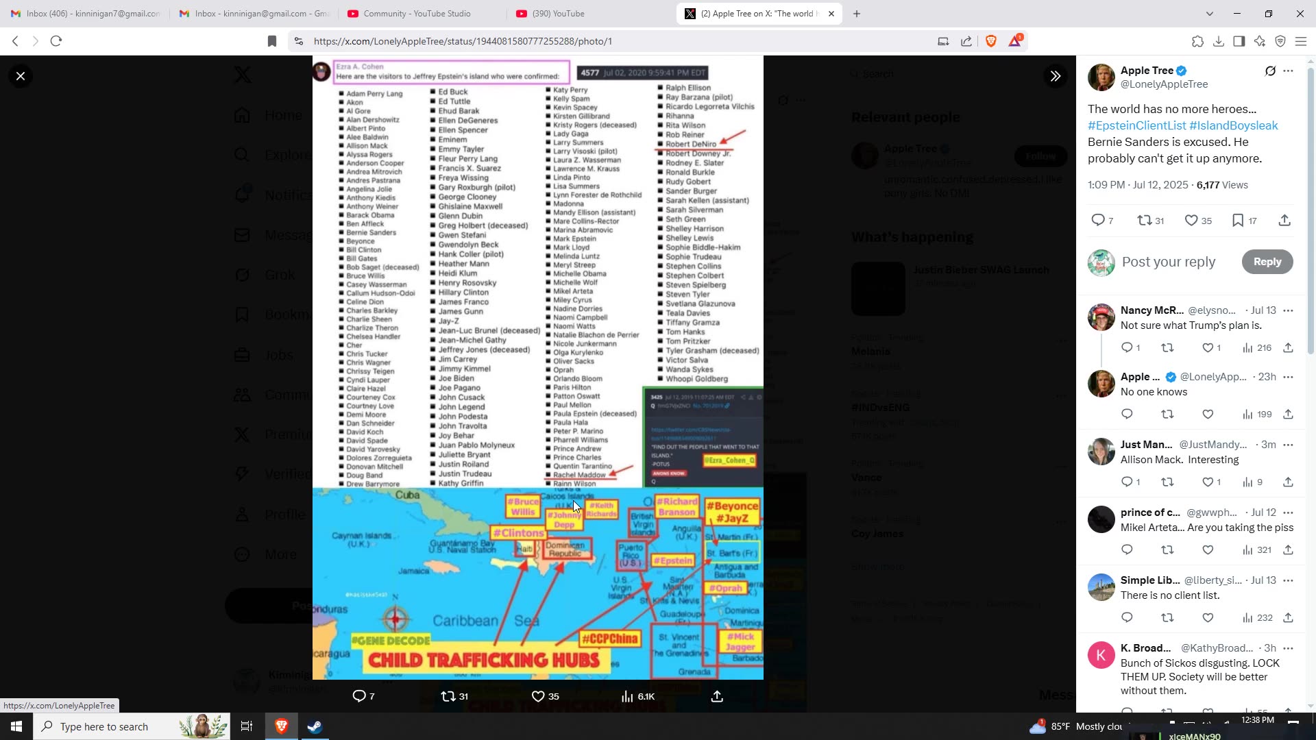 BREAKING⛔️Here is the UPDATED Epstein List’!