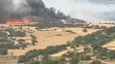 POŽÁRY NA SEVEROVÝCHODĚ ŠPANĚLSKA 3.7.2025