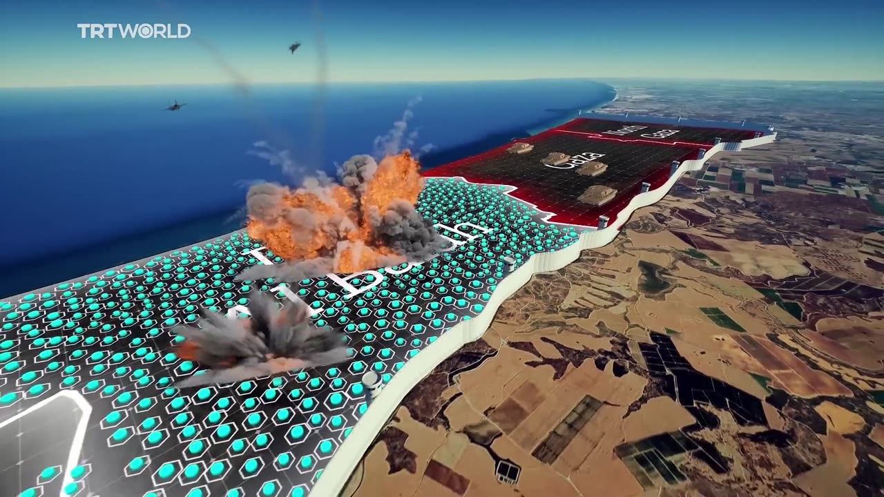 Animated: Nowhere to run for Palestinians in Gaza