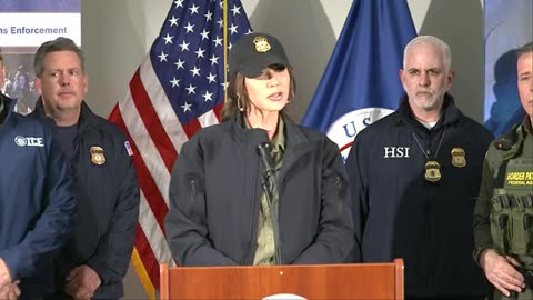 Secretary Noem holds press conference on domestic terror attack in