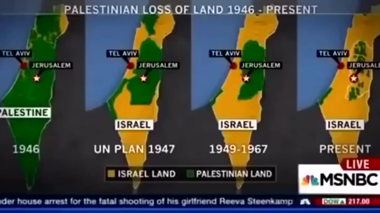 MSNBC accidentally tells the truth about the ethnic cleansing being perpetrated in Palestine