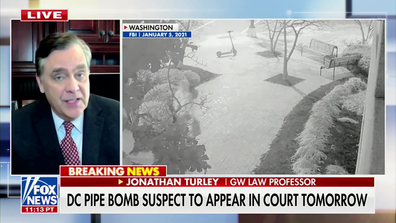 Jonathan Turley Flags ‘Fascinating Aspect’ From Feds’ Announcement About J6 Pipe Bomber Suspect