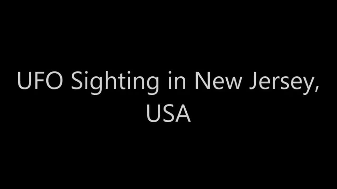 Observation d'OVNI dans le New Jersey, États-Unis