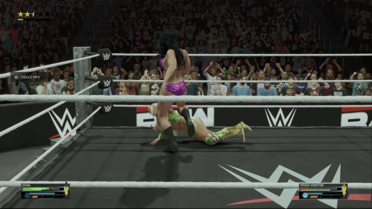 wwe 2k25 188 universe Chyna VS Tiffany Stratton