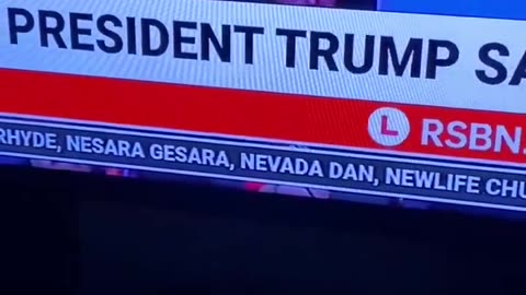 A message reading NESARA/GESARA flashed at the bottom. .