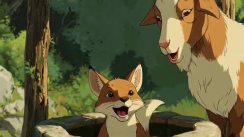 लोमड़ी की चाल और बुद्धिमान बकरी 🦊🐐