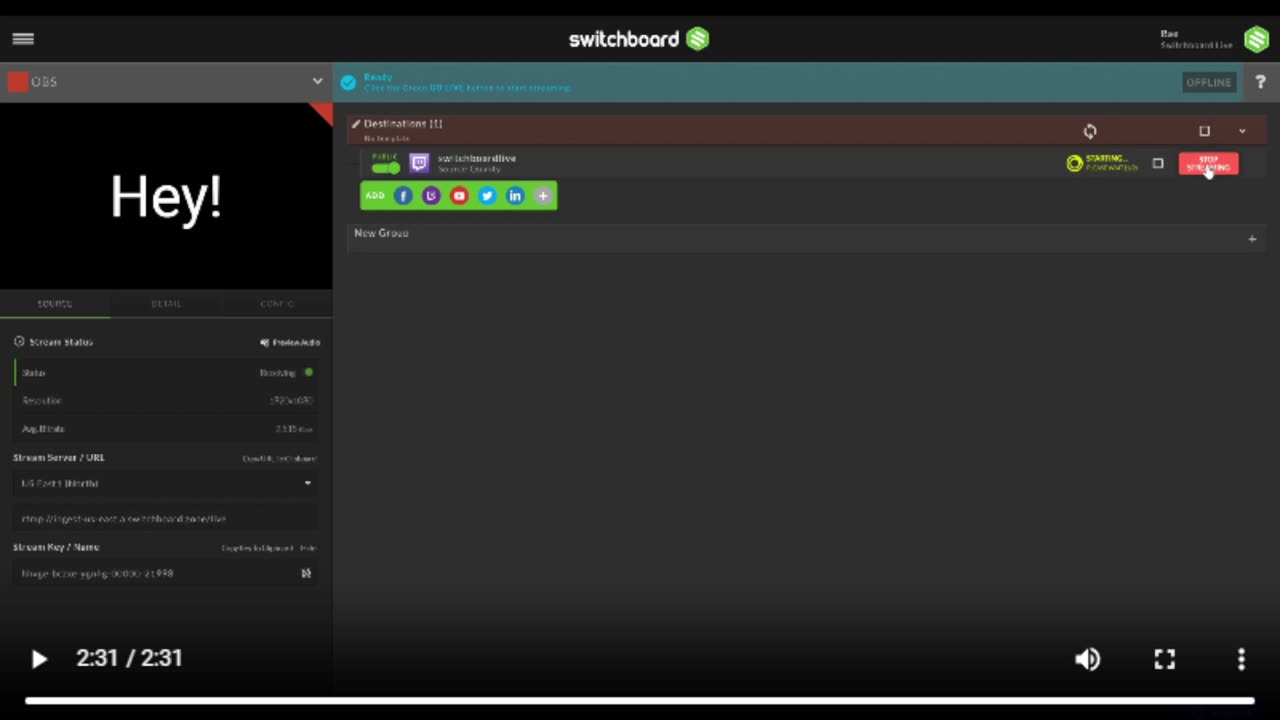 Multistreaming with Switchboard!