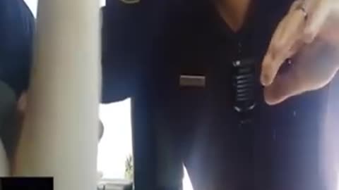 Cop took his phone because he was recording the conversation.