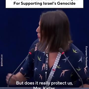 Spanish MEP Irene Montero Exposes The EU’s Sickening Obedience To Israel.