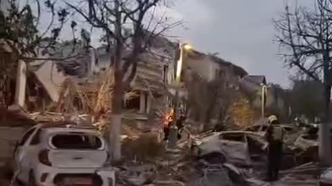 The aftermath of Iran’s retaliatory strikes on occupied territories.