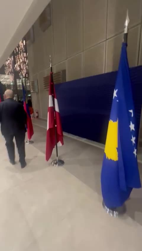Flag of kosovo for the first time in Beograd