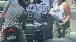 Longmont, Colorado Motorcyclist triggering some libs