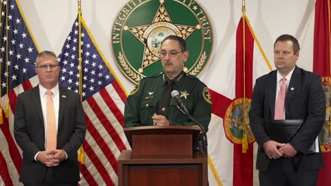 AG James Uthmeier joins Sheriff Woods and State Attorney Gladson to announce extradition of child murderer