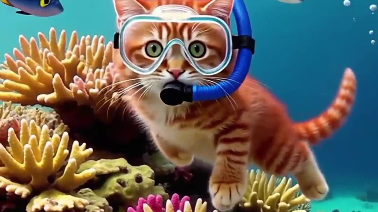 The kitten and the shark