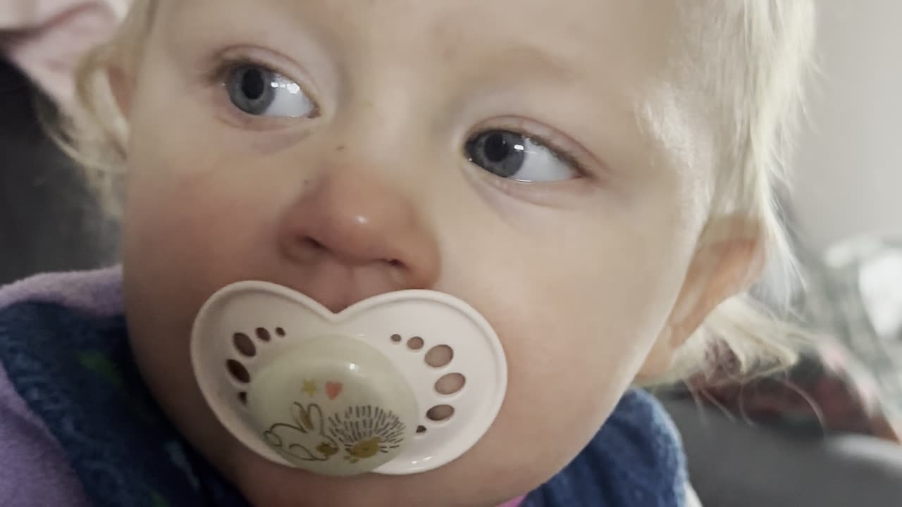 Sleepy Baby Close-Up 😴🥹 (So Cute)