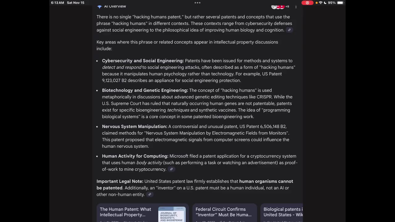 Hacking Humans ; nano technology ; MRNA genetic altering Jabs￼￼