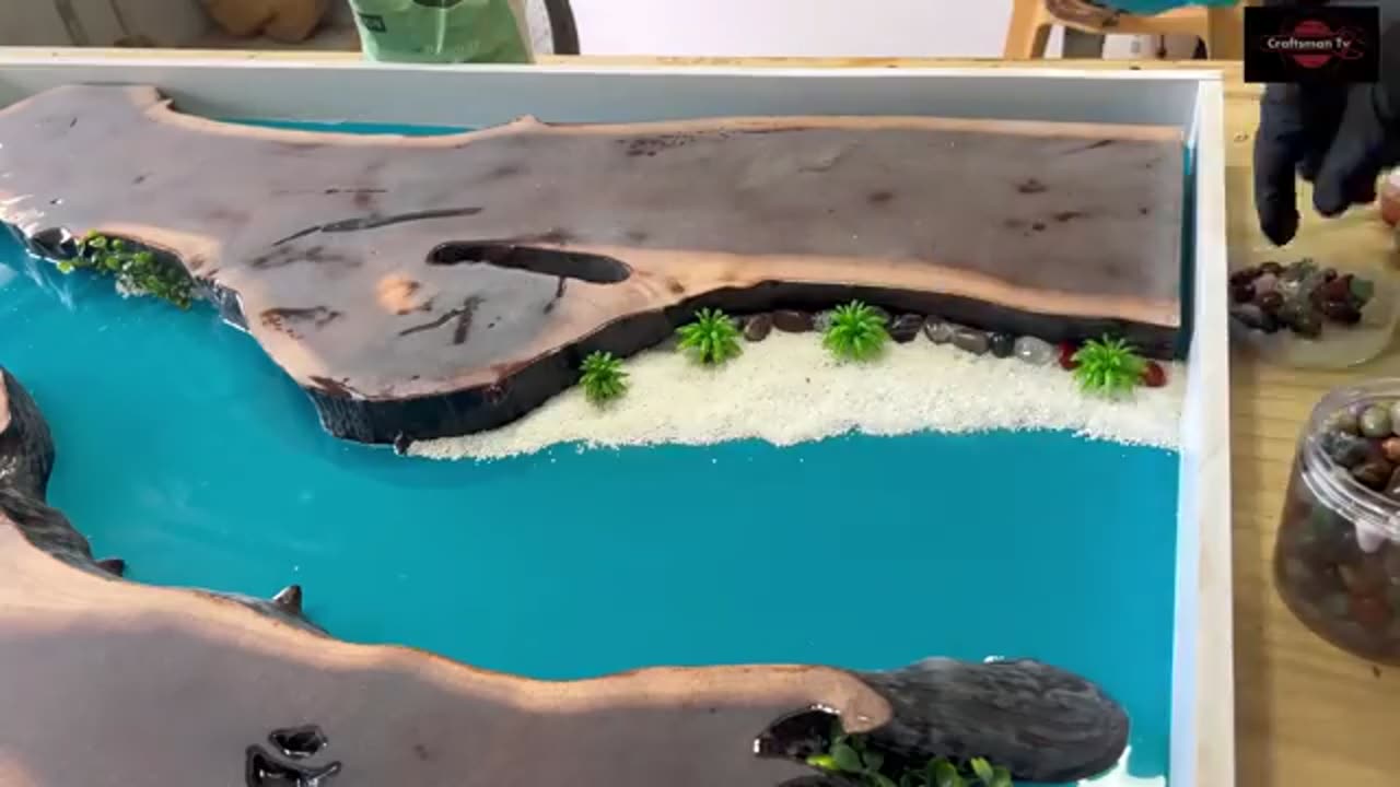 Process of Making Epoxy Table