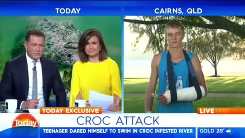 🤯🔥 You Won't Believe Why This Aussie Swam with Crocs! | FunFM