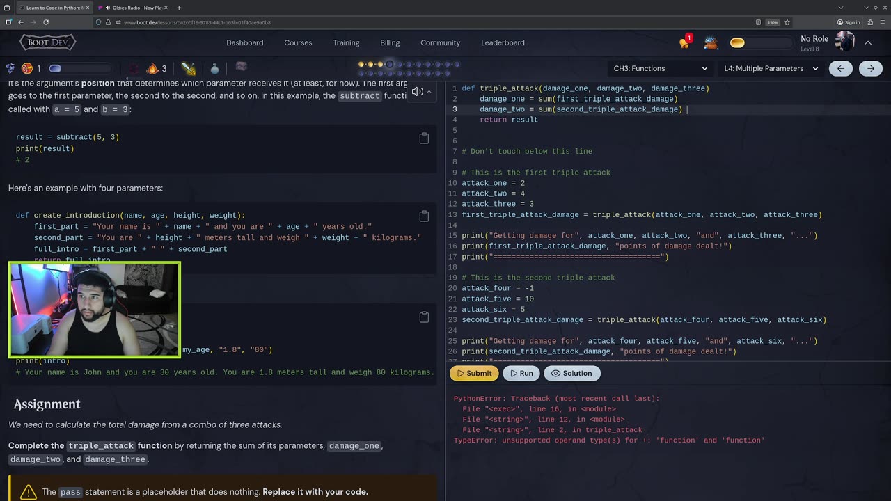 Gamer to Engineer: Learning Python on Boot.Dev #3