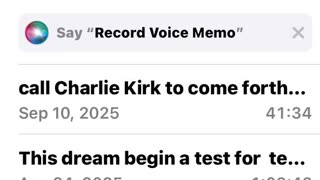 On 9-10-25, GOD said, "Call his name, call CHARLIE KIRK to COME FORTH by THE RESURRECTION'S Power."