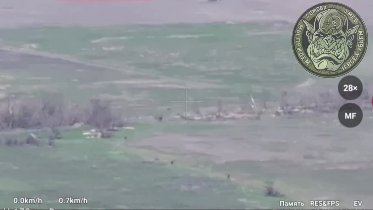 Russian Motorcycle Troops Cross an Open Field Under Fire and Capture New Positions