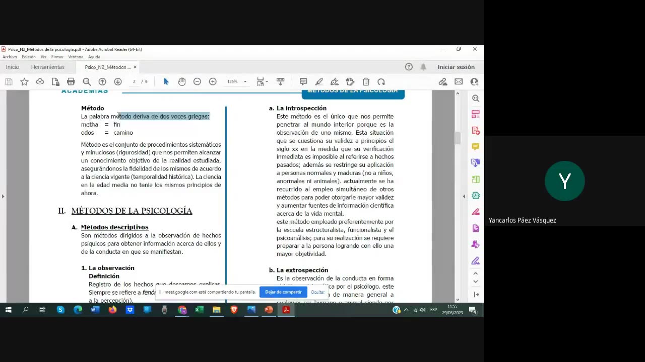 PAMER SEMESTRAL 2023 | Nivelación N2 | Psicología