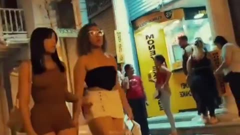 Night street view in Cartagena - Colombia