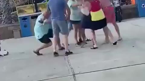 Old Guy Gets Dropped in Front of His Daughter | Street Fight Shock
