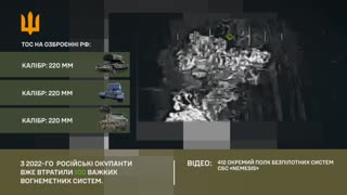 Ukrainians Celebrating the 100th Destroyed Russian Heavy Thermobaric MRLS Launchers