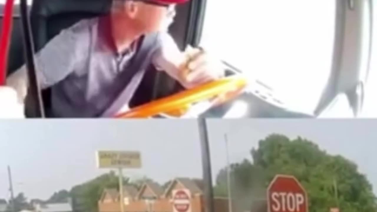 Driver gets hit by train while driving a tractor trailer.